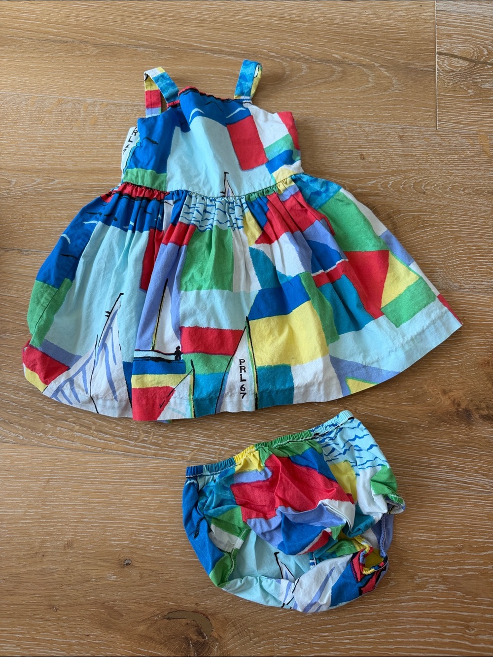 Ralph Lauren Sailor Dress & Bloomers - Blue/Red/Green